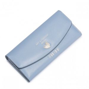 NUCELLE Długi uroczy portfel Niebieski