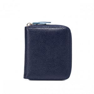 Zgrabny elegancki portfel Granatowy