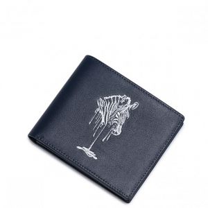 Krótki wielofunkcyjny męski portfel Niebieski